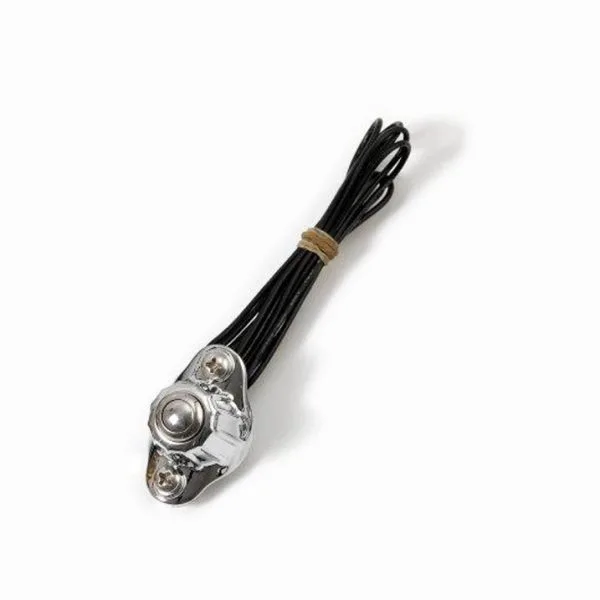 KustomTech Deluxe 1-knops schakelaarunit — Verchroomd 1-inch stuur