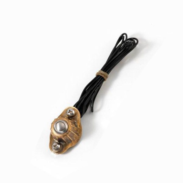 Commodo KustomTech Deluxe 1 bouton — Laiton brut guidon 1 pouce