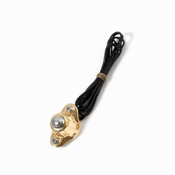 Commodo KustomTech Deluxe 1 bouton — Laiton poli guidon 1 pouce