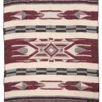Couverture laine Pike Brothers 1969 Chimayo Red - motifs traditionnels rouge