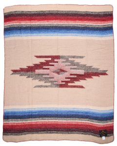 Couverture laine Pike Brothers 1969 Poco Sand - motifs Navajo sable