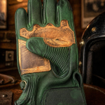 Gants biker vintage racing - cuir véritable - 1971 Le Mans - made in Europe