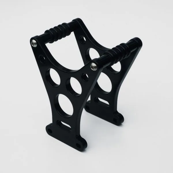 Fork brace Dragster KustomTech aluminium noir anodisé pour Harley XL Sportster et FXR