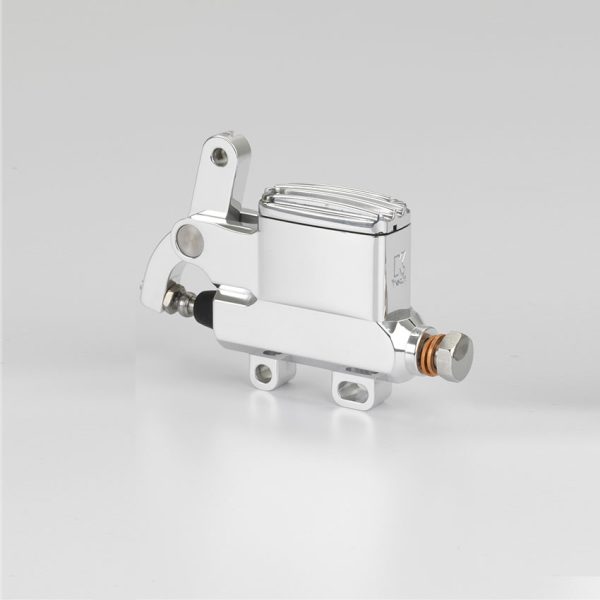 Maître-cylindre de frein KustomTech Deluxe à câble 14 mm aluminium poli