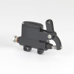 Kustomtech custom motorfiets Harley remhoofdremcilinder pomp deluxe kabel 14mm zwart integraal hoofdaanzicht Marseille h