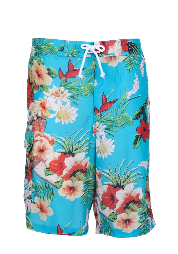 Short de Bain Surf - 1961 Surf Short Hapuna blue O&E Pike Brothers