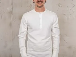 Chemise Utility Manches Longues - 1954 Utility Shirt Long Sleeve Ecru Pike Brothers — vue 1