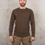 Chemise Utility Manches Longues - 1954 Utility Shirt Long Sleeve Brown Melange Pike Brothers — vue 1