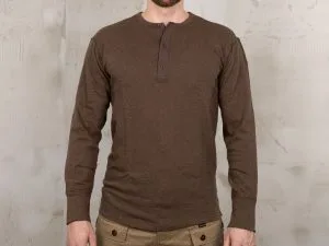 Utility Shirt met lange mouwen - 1954 Utility Shirt met lange mouwen, bruin gemêleerd, Pike Brothers — afbeelding 1