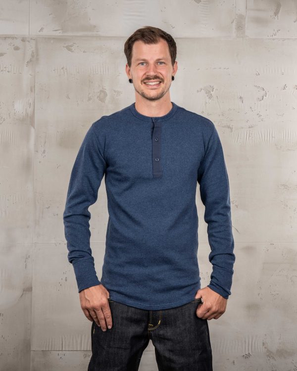 Chemise Utility Manches Longues - 1954 Utility Shirt Long Sleeve Indigo Melange Pike Brothers
