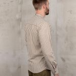 Chemise Col Mao Homme - 1923 Buccanoy Shirt Iwaki Grey Pike Brothers — vue 2