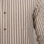 Chemise Col Mao Homme - 1923 Buccanoy Shirt Iwaki Grey Pike Brothers — vue 3