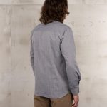 Chemise Col Mao Homme - 1923 Buccanoy Shirt grey striped Pike Brothers — vue 2