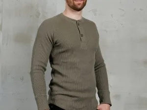 Waffle Thermal Shirt - 1936 Waffle Shirt Army Pike Brothers — view 1