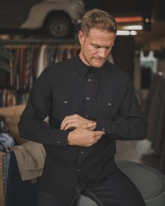 Arbeitshemd für Motorradfahrer – 1952 Motorradhemd Timoteo Black Pike Brothers – Ansicht 1