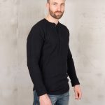 Chemise Thermique Waffle - 1936 Waffle Shirt Black Pike Brothers — vue 1