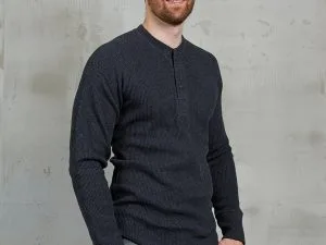 Camicia termica a nido d'ape - Camicia a nido d'ape grigio ferro Pike Brothers del 1936 — vista 1