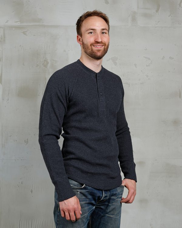 Chemise Thermique Waffle - 1936 Waffle Shirt Iron Grey Pike Brothers