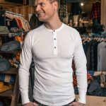 Chemise Henley Manches Longues - 1927 Henley Shirt Long Sleeve Ecru Pike Brothers — vue 1