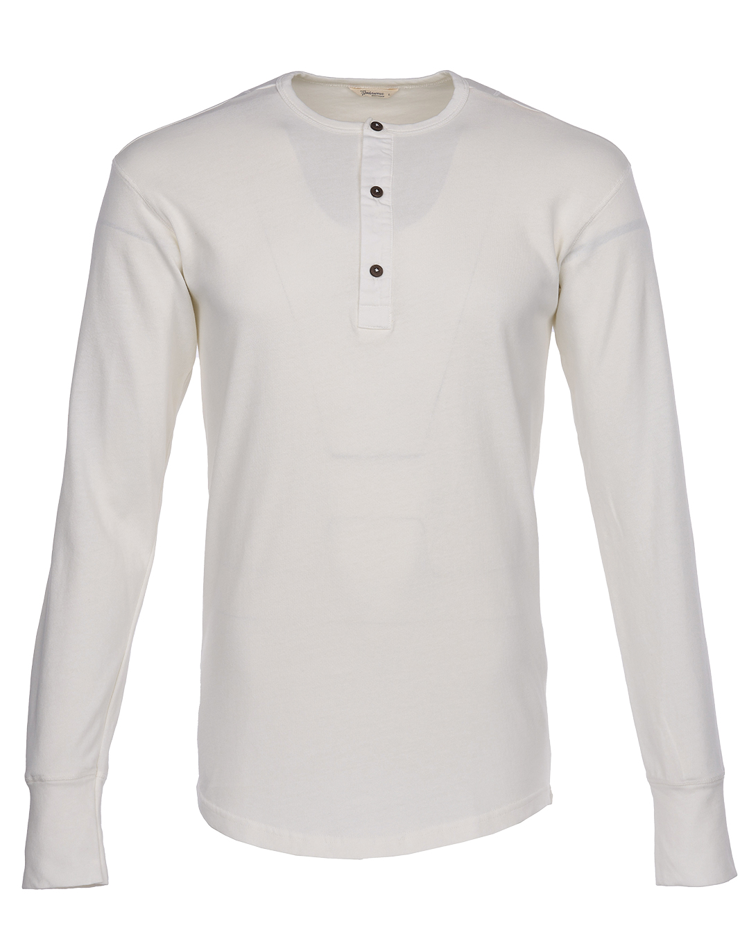 Chemise Henley Manches Longues - 1927 Henley Shirt Long Sleeve Ecru Pike Brothers — vue 3