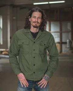 Chemise Militaire OG-107 - 1962 OG-107 Shirt Olive Pike Brothers — vue 1