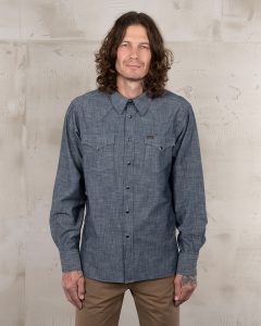 Chemise Workwear Rider - 1952 Rider Shirt Huaba Blue Pike Brothers — vue 1
