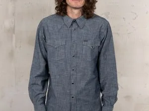 Werkkleding Rider Shirt - 1952 Rider Shirt Huaba Blue Pike Brothers — afbeelding 1