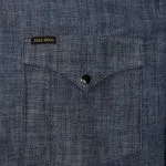 Chemise Workwear Rider - 1952 Rider Shirt Huaba Blue Pike Brothers — vue 3