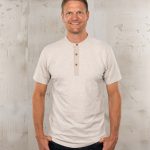 Camicia Henley a maniche corte - Camicia Henley 1927 a maniche corte Ecru Melange Pike Brothers — vista 1