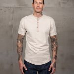 Henley shirt met korte mouwen - 1927 Henley shirt met korte mouwen, havermoutkleur, Pike Brothers — afbeelding 1