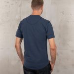 Chemise Henley Manches Courtes - 1927 Henley Shirt Short Sleeve Indigo Melange Pike Brothers — vue 4