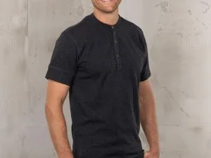 Henley Short Sleeve Shirt - 1927 Henley Shirt Short Sleeve Iron Gray Pike Brothers — view 1