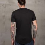 Chemise Henley Manches Courtes - 1927 Henley Shirt Short Sleeve Faded Black Pike Brothers — vue 2