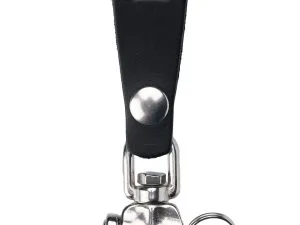Leren sleutelhanger - Sleutelhanger zwart uit 1965 van Pike Brothers — afbeelding 1