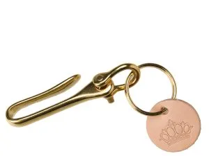 Leren sleutelhanger - 1958 Ocotillo sleutelhanger naturel Pike Brothers — afbeelding 1