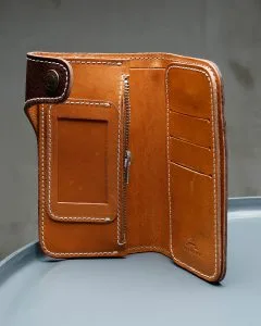 Portefeuille Roamer - 1937 Roamer Wallet seal brown Pike Brothers — vue 1
