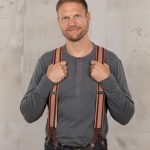 Bretelles Heavy Duty - 1937 Heavy Duty Braces Red Pike Brothers — vue 1