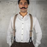 Bretelles Heavy Duty - 1937 Heavy Duty Braces Brown Pike Brothers — vue 1