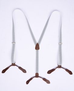 Bretelles Hauler - 1905 Hauler Braces Glacier Grey Long Pike Brothers — vue 1