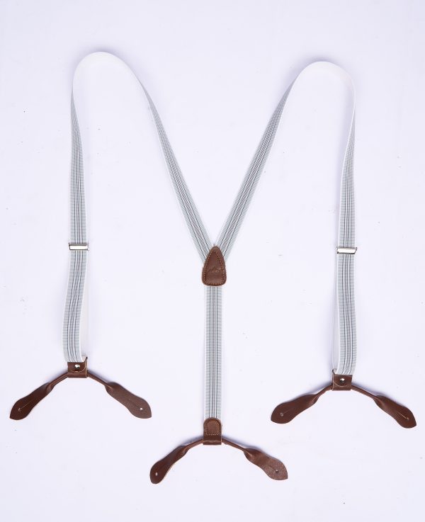 Bretelles Hauler - 1905 Hauler Braces Glacier Grey Long Pike Brothers