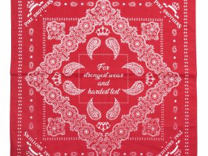 Bandana Coton - 1947 Logo Bandana red Pike Brothers — vue 1