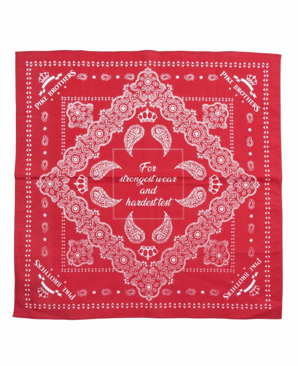 Bandana Coton - 1947 Logo Bandana red Pike Brothers