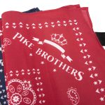 Bandana Coton - 1947 Logo Bandana red Pike Brothers — vue 2