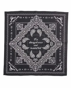 Bandana Coton - 1947 Logo Bandana black Pike Brothers — vue 1