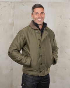 1943 N1 Deck Jacket Bangor Green Pike Brothers - vue avant
