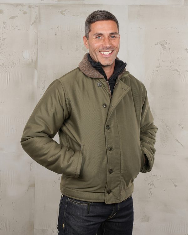Veste Militaire Homme 1943 N1 Deck Jacket Bangor Green Pike Brothers