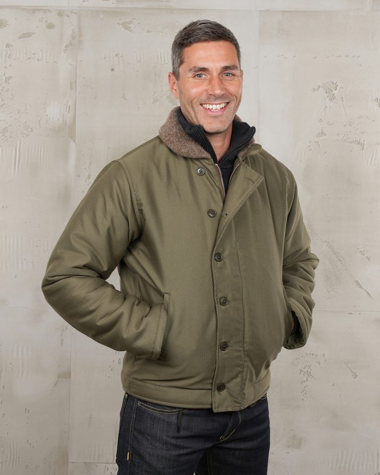 Chaqueta de cubierta N-1 color verde Bangor