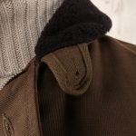 1944 N1 Waxed Khaki - detail poignets tricot
