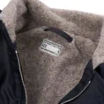 1944 N1 Waxed Navy - collar detail