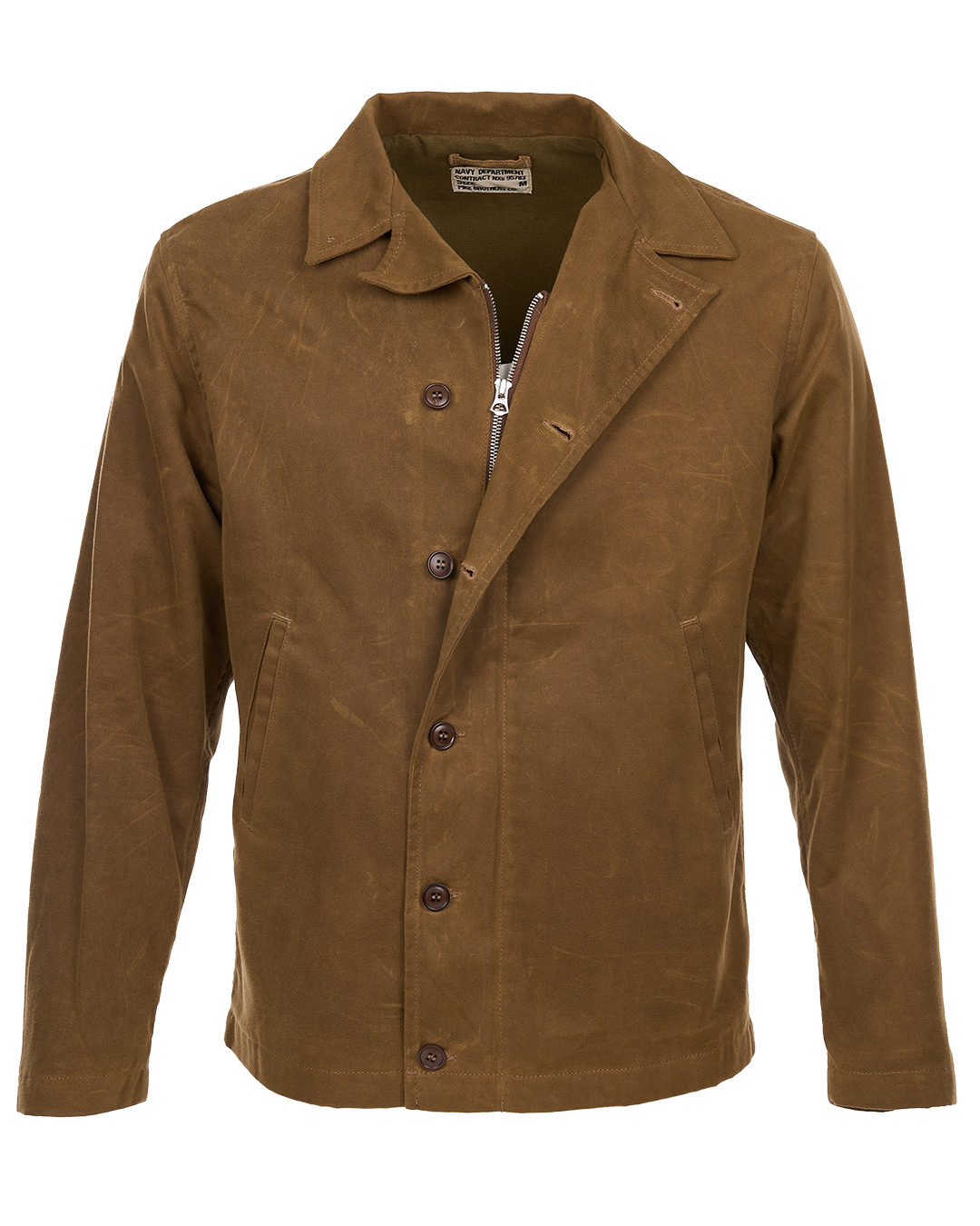 1945 N4 Waxed Doha - detail doublure flanelle